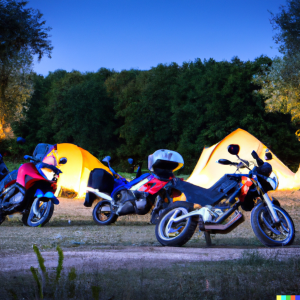 Camping Klein Zwitserland motor arrangement